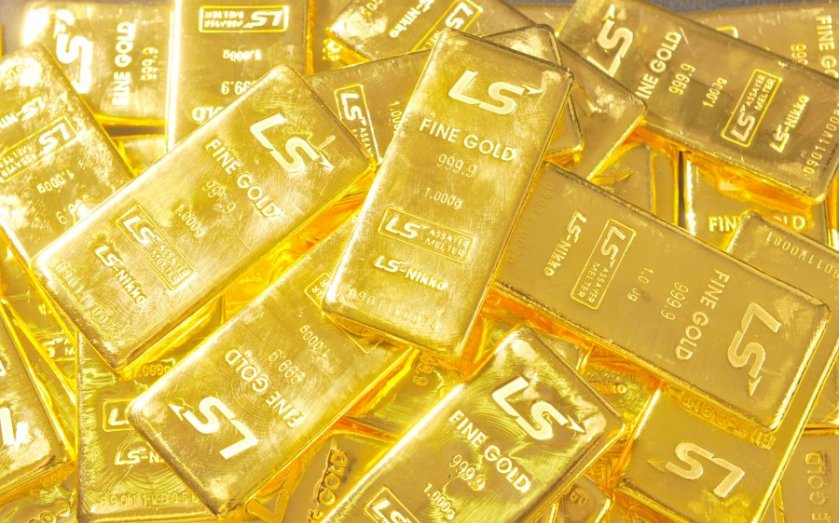 Pure 1,000-gram gold bars produced by So