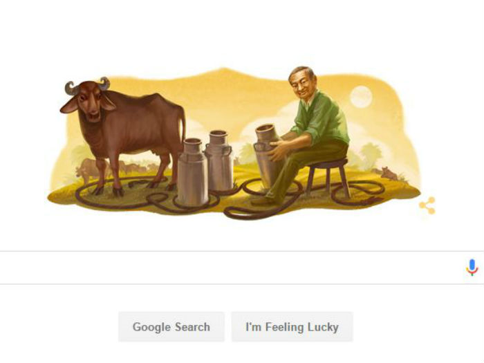 Google Doodle pays tribute to Dr. Verghese Kurien on his Birthday