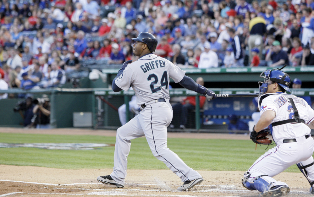 Ken Griffey Jr. hit 630 home runs in his career and was the unanimous pick for the 1997 AL MVP award. He is one of 15 newcomers on the baseball Hall of Fame ballot