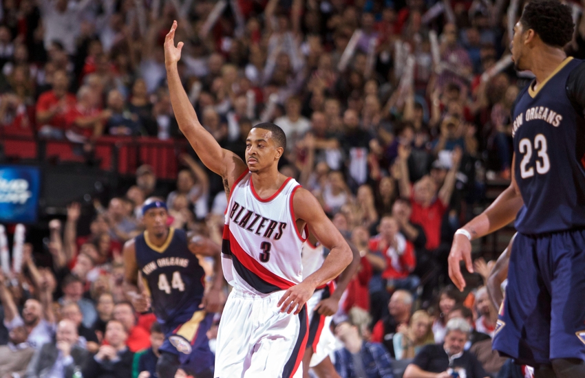 C.J. Mc Collum nails buzzer-beater at end of first half vs. Jazz