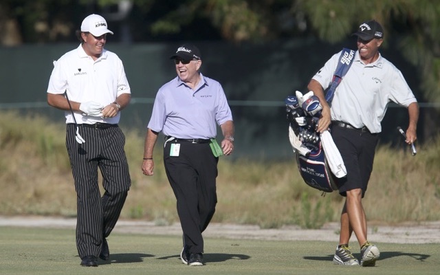 Happier times for Phil Mickelson and Butch Harmon