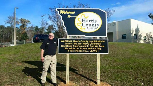 Georgia sheriff posts political correctness sign