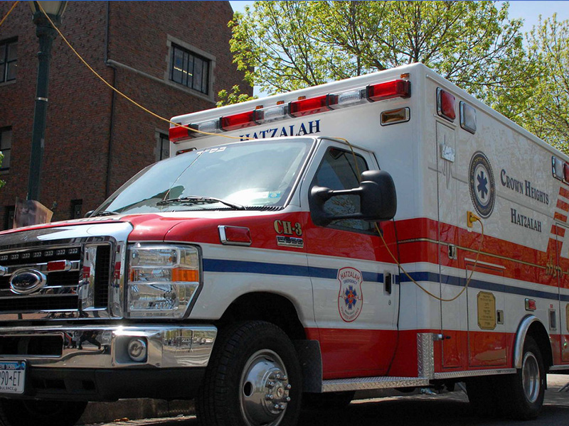 Hatzalah emergency service van. CROWN HEIGHTS