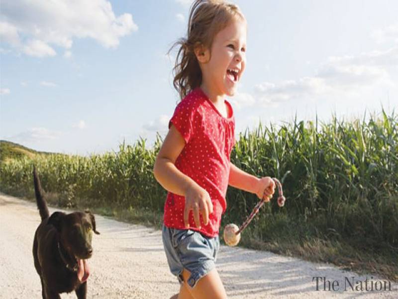 Children growing with dogs have lower risk of developing asthma, higher