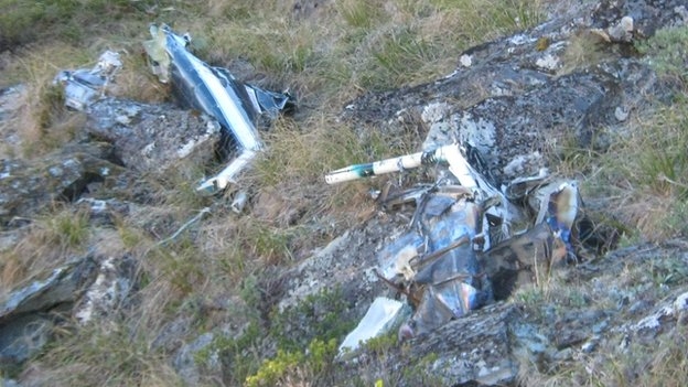 Helicopter crash at Fox Glacier