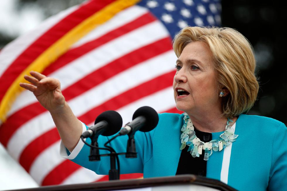 Democratic presidential candidate Hillary Rodham Clinton speaks to the crowd at the Jenkins Orphanage in North Charleston S.C. Saturday Nov. 21 2015 during the Blue Jamboree event.  Mic Smith | FR2 AP