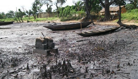 Oil spills still polluting the Niger Delta