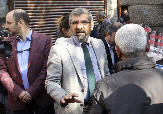 Kurdish lawyer Tahir Elci in Diyarbakir on Saturday