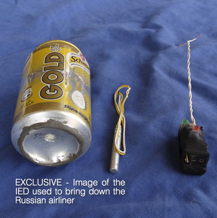 Russia plane crash: IS publishes pictures of 'bomb'