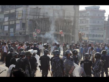 Nepal police remove border blockade