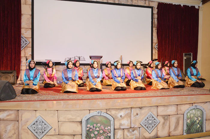 Indonesian girls performing a show during the celebration. — Courtesy