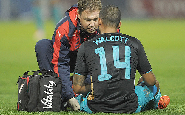 Arsenal news Injured Theo Walcott out for three matches- including Champions League clash with Bayern Munich