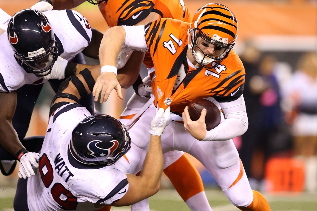 J.J. Watt sacks Andy Dalton