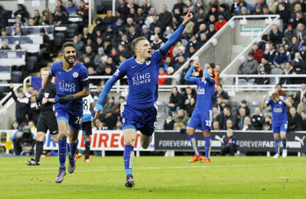 James Vardy has scored goals in 10 straight games this season