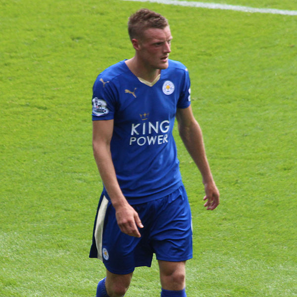 Jamie Vardy. Credit Wikimedia Commons https