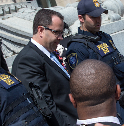 Jared Fogle leaves the courthouse back in August