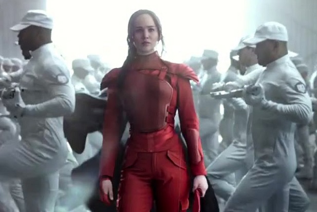 Jennifer Lawrence as Katniss Everdeen in'Hunger Games Mockingjay – Part 2