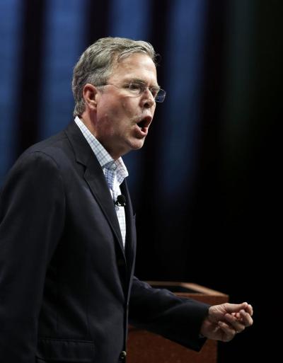 Republican presidential candidate Jeb Bush says the U.S. should only accept refugees who are Christians