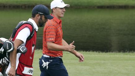 Jordan Spieth is in contention heading into the final day in Sydney