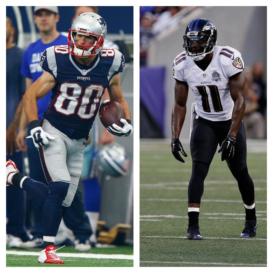 Patriots wide receiver Danny Amendola Ravens wide receiver Kamar Aiken