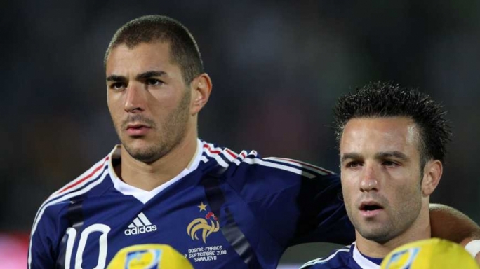 Karim Benzema and Mathieu Valbuena