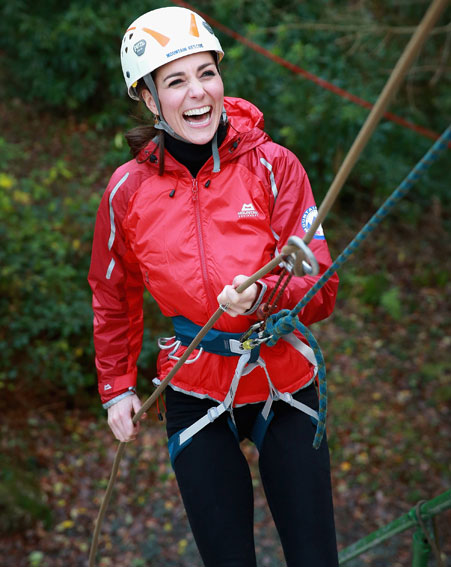 Kate Middleton got her adventurous side on in Wales whens he visited an activity centre