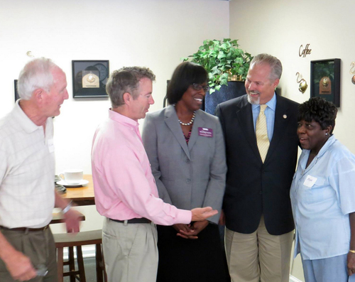 Kentucky Lt. Governor Elect Jenean Hampton meets with Senator Rand Paul and other supporters