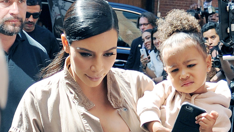 Kim Kardashian and North West