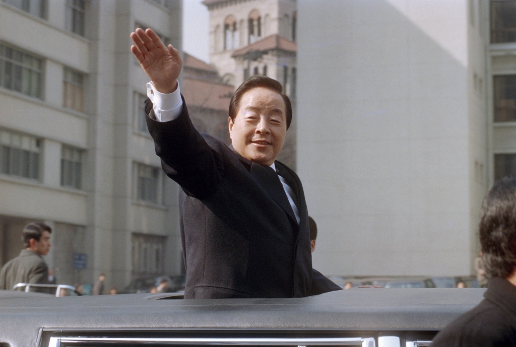 Kim Young-sam in 1993 the year his five-year presidential term began