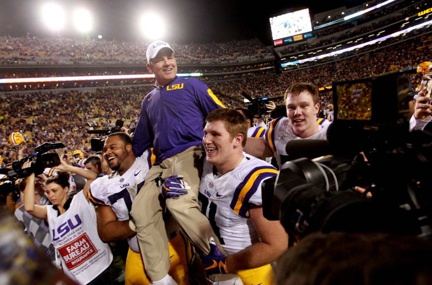 Les Miles Job is SAFE-- For Now