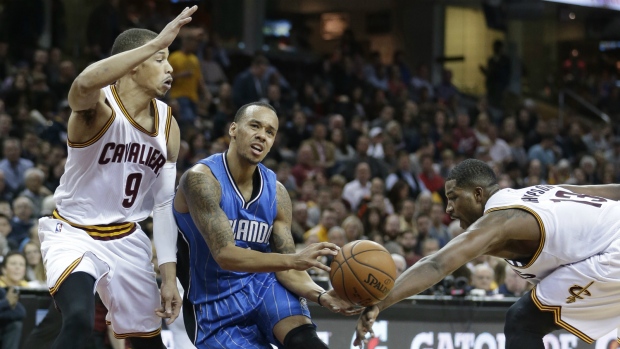 Shabazz Napier loses the ball to the Cavaliers