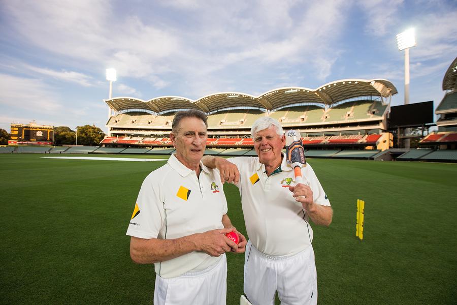 Len Pascoe and Barry Richards were at Adelaide Oval this week for a re-enactment of the first ball under lights