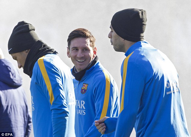 Lionel Messi trained on Friday and is expected to start against Real Sociedad this weekend