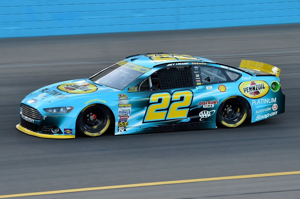 Nov 13 2015 Avondale AZ USA NASCAR Sprint Cup Series driver Joey Logano during qualifying for the Quicken Loans Race For Heroes 500 at Phoenix International Raceway. Mandatory Credit Jasen Vinlove-USA TODAY Sports