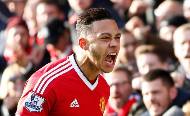 Football- Watford v Manchester United- Barclays Premier League- Vicarage Road- 21/11/15Memphis Depay celebrates after scoring the first goal for Manchester United Action Images via Reuters  John SibleyLivepic