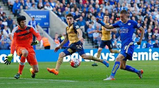 Vardy takes unlikely route to Premier League record book