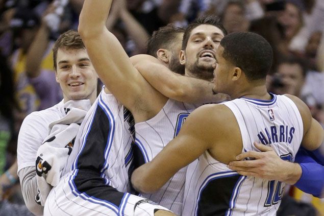 Nik Vucevic hits buzzer-beater to propel Magic over Lakers side missing Kobe Bryant