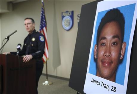 Man arrested in California stabbing of French train hero