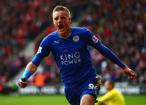 On form Leicester forward Jamie Vardy is aiming to score against Manchester United this evening and create a new record of netting in 11 successive Premier League games beating former Red Devils’ hitman Ruud van Nistelrooy in the process