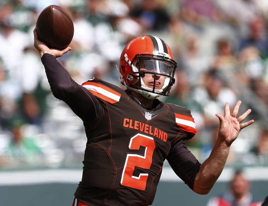 Browns' McCown still sore, Manziel may start vs. Bengals