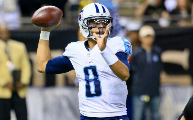 Marcus Mariota knows he got a little luck with one of his four TDs