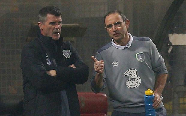 Martin O'Neill and Roy Keane in Zeneca