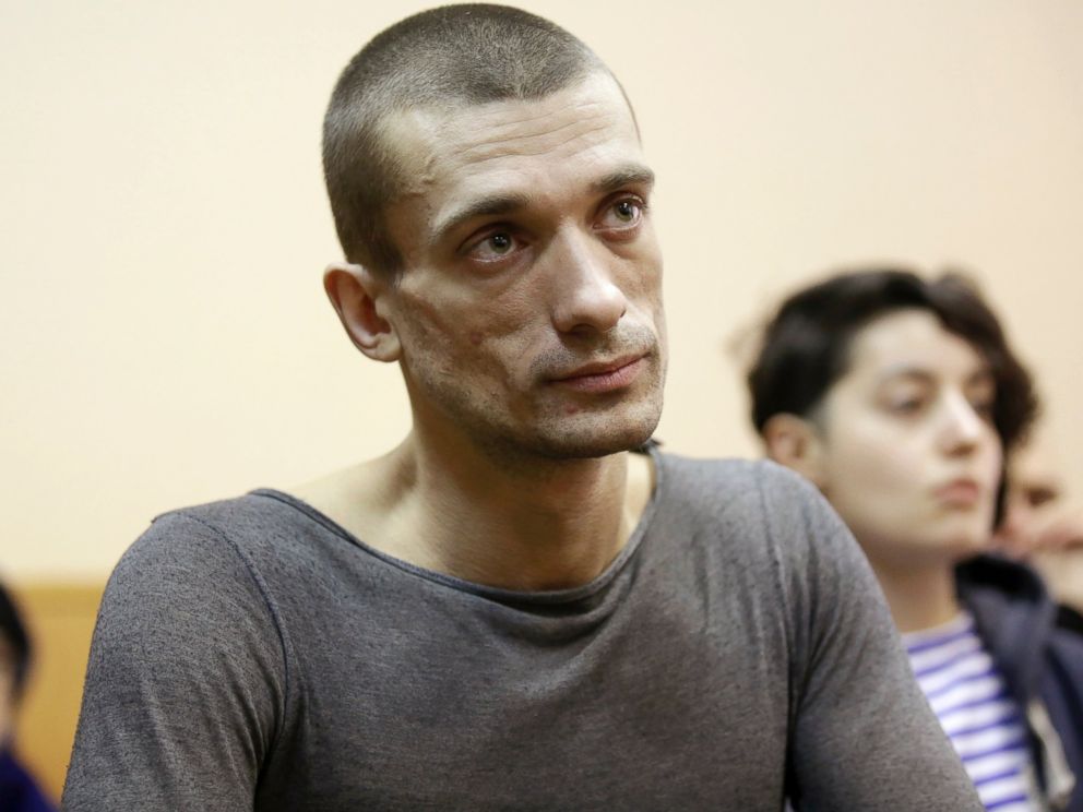 Maxim Zmeyev Reuters Artist Pyotr Pavlensky listens during a hearing at a Russian courthouse