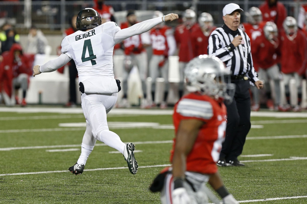 Michigan State's last-second field goal to beat Ohio State has the Spartans right back in the playoff mix.- Geoff Burke-USA TODAY Sports