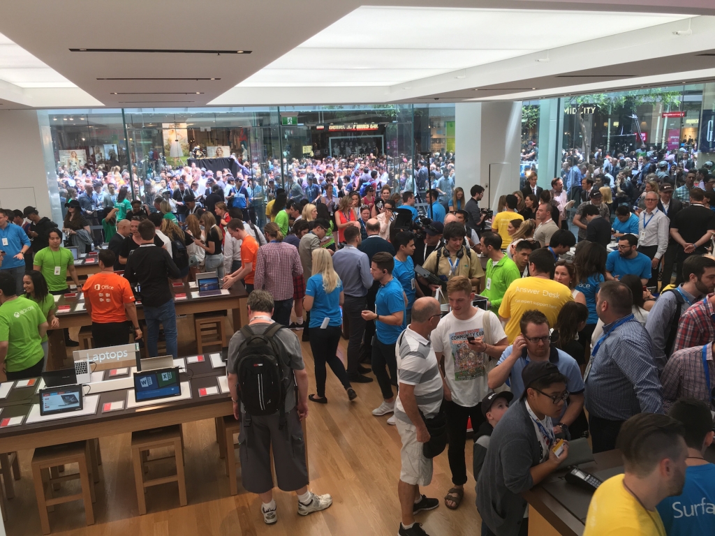 Microsoft opens flagship Sydney store to much fanfare