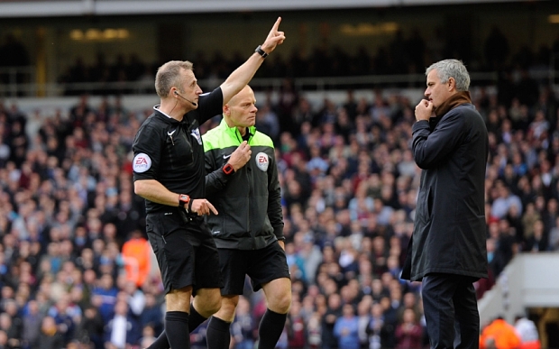 Mourinho charged by FA after dismissal at West Ham United