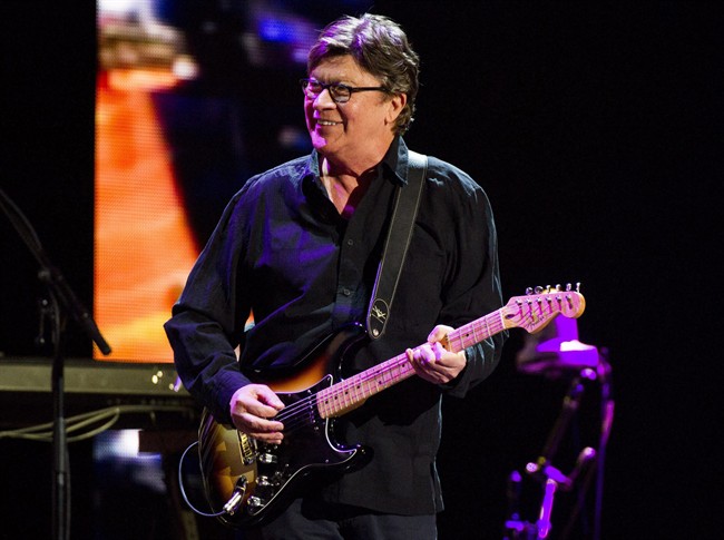 Robbie Robertson performs at Eric Clapton's Crossroads Guitar Festival 2013 at Madison Square Garden in New York. Robertson paid tribute to the late Allen Toussaint the New Orleans musician who wrote “Southern