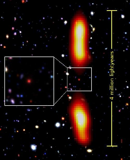 GMRT discovers a dying giant radio galaxy 9 billion light years away