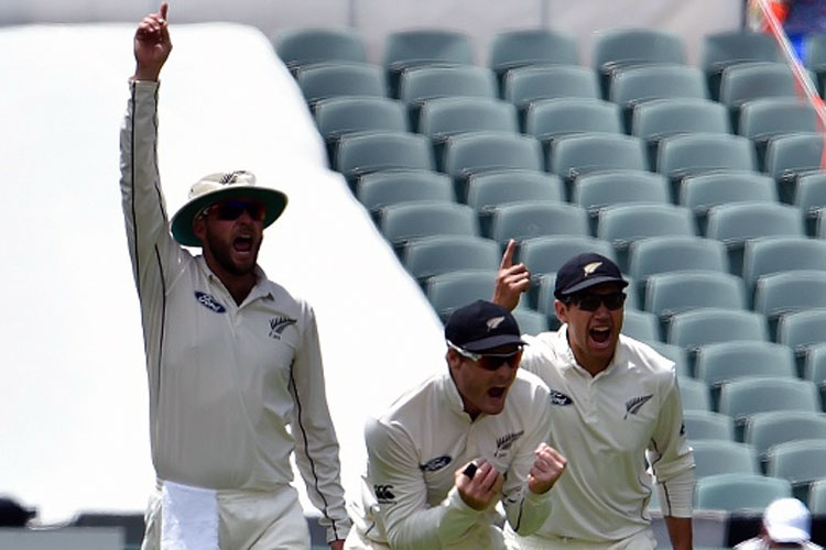 New Zealand's players claimed a contentious challenge decision that went against them could have a major bearing on the outcome of the first-ever day-night Test against Australia in Adelaide on Saturday