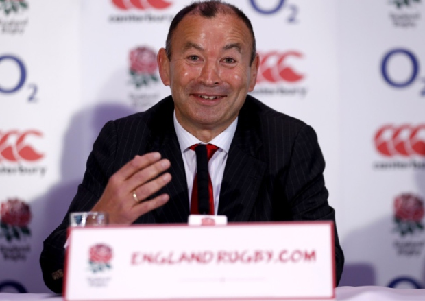 Newly confirmed England coach Eddie Jones speaks to the media during a press at Twickenham Stadium